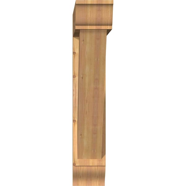 Traditional Traditional Smooth Bracket W/ Offset Brace, Western Red Cedar, 7 1/2W X 40D X 40H